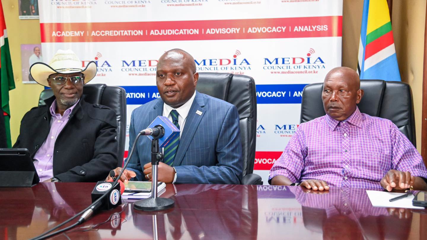 Legendary broadcaster Fred Obachi Machoka at the media launch in Nairobi